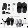 haozaikeji Portable Slippers Foldable Flat Spa Slipper Flight Trip Shoes Home Guest Cotton Slipper Open Toe Hotel Shoe with Storage Bag view 3