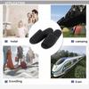haozaikeji Portable Slippers Foldable Flat Spa Slipper Flight Trip Shoes Home Guest Cotton Slipper Open Toe Hotel Shoe with Storage Bag view 4