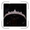Aoligrace 5A Cubic Zirconia Small Wedding Crowns for Women Princess Girls Tiara Sweet 16 Sparkly CZ Birthday Party Headpieces view 1