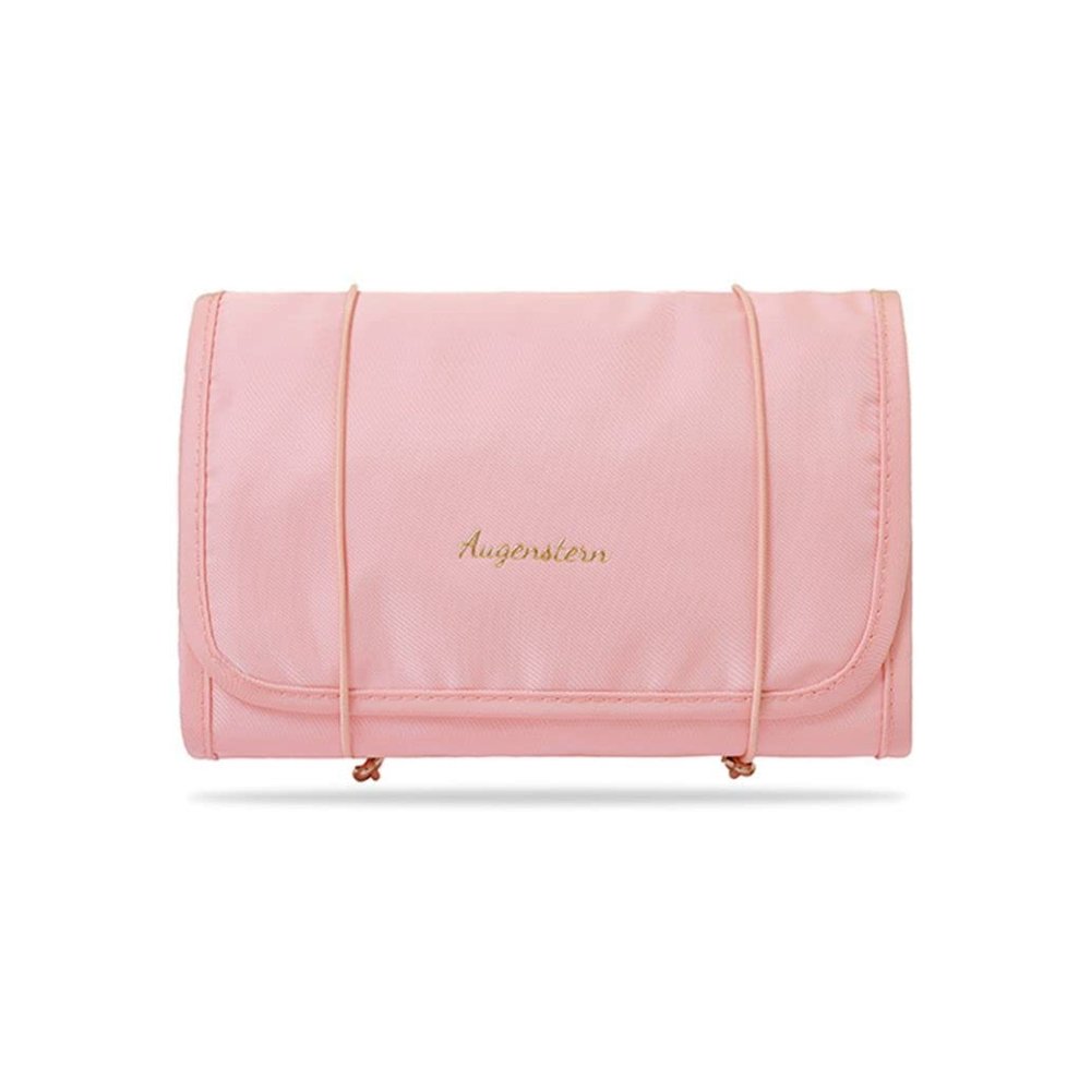4-in-1 Hanging Travel Toiletry Bag Organizer, Hanging Travel Toiletry Bag for Travel, Cosmetic Travel Bag, Bathroom Bag, Removable Makeup Bag Foldable Cosmetic Organizer for Shampoo, Toiletries Pink