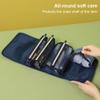 4-in-1 Hanging Travel Toiletry Bag Organizer, Hanging Travel Toiletry Bag for Travel, Cosmetic Travel Bag, Bathroom Bag, Removable Makeup Bag Foldable Cosmetic Organizer for Shampoo Navy Blue view 4