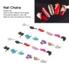 Nail Chains, 2 Boxes Art Nail Chains Metal Nail Chain Decorations Punk Pendant Nail Ornaments Nails Supply Nail Art Chains DIY Design Decor for Nail Salon Home Manicure Tips view 2