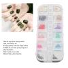 Nail Chains, 2 Boxes Art Nail Chains Metal Nail Chain Decorations Punk Pendant Nail Ornaments Nails Supply Nail Art Chains DIY Design Decor for Nail Salon Home Manicure Tips view 3