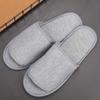 haozaikeji Portable Slippers Foldable Flat Spa Slipper Flight Trip Shoes Home Guest Cotton Slipper Open Toe Hotel Shoe with Storage Bag view 3