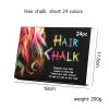 Joyeee 24 Colors Hair Chalk for Birthday, Cosplay, and Masquerade - Washable, Easy Application, Christmas Gifts for Girls and Teens view 4