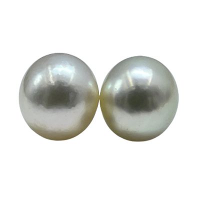 11 MM Size (Approx.) AA Luster Loose Pearl Cream Color Oval Shape Pearl Beads Natural Real South Sea Pearl Personalize Gift