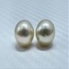 11 MM Size (Approx.) AA Luster Loose Pearl Cream Color Oval Shape Pearl Beads Natural Real South Sea Pearl Personalize Gift view 2