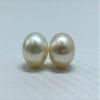 12.60 MM Size AA Luster Loose Pearl Cream Color Near RoundOval Shape Pearl Beads Natural South Sea Pearl view 2