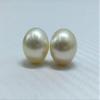 12.60 MM Size AA Luster Loose Pearl Cream Color Near RoundOval Shape Pearl Beads Natural South Sea Pearl view 3