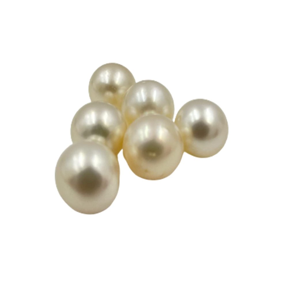 9.5-10 MM (Approx.) Size AA Luster Loose Pearl Cream Color Oval Shape Pearl Beads Natural Real South Sea Pearl Personalize Gift