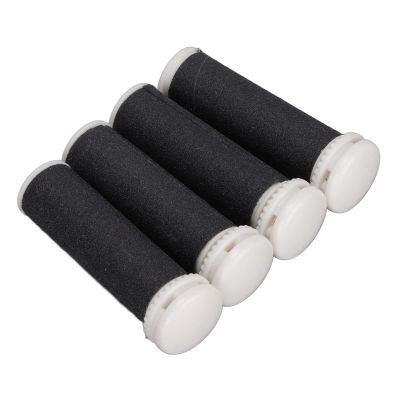 4 Pakck Feet Pedicure Kit Refill Rollers, Foot File Replacement Roller Head, Electric Foot File Replacement Head, Callus Remover Head, for Feet Pedicure Tool, Black