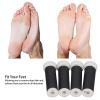 4 Pakck Feet Pedicure Kit Refill Rollers, Foot File Replacement Roller Head, Electric Foot File Replacement Head, Callus Remover Head, for Feet Pedicure Tool, Black view 2