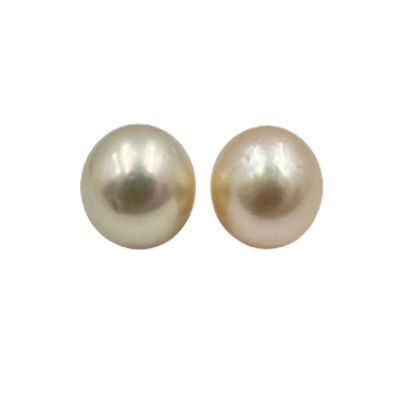 12 MM (Approx.) Size AA Luster Loose Pearl Cream Color Round Shape Pearl Beads Natural Real South Sea Pearl Personalize Gift Saltwater Pearl