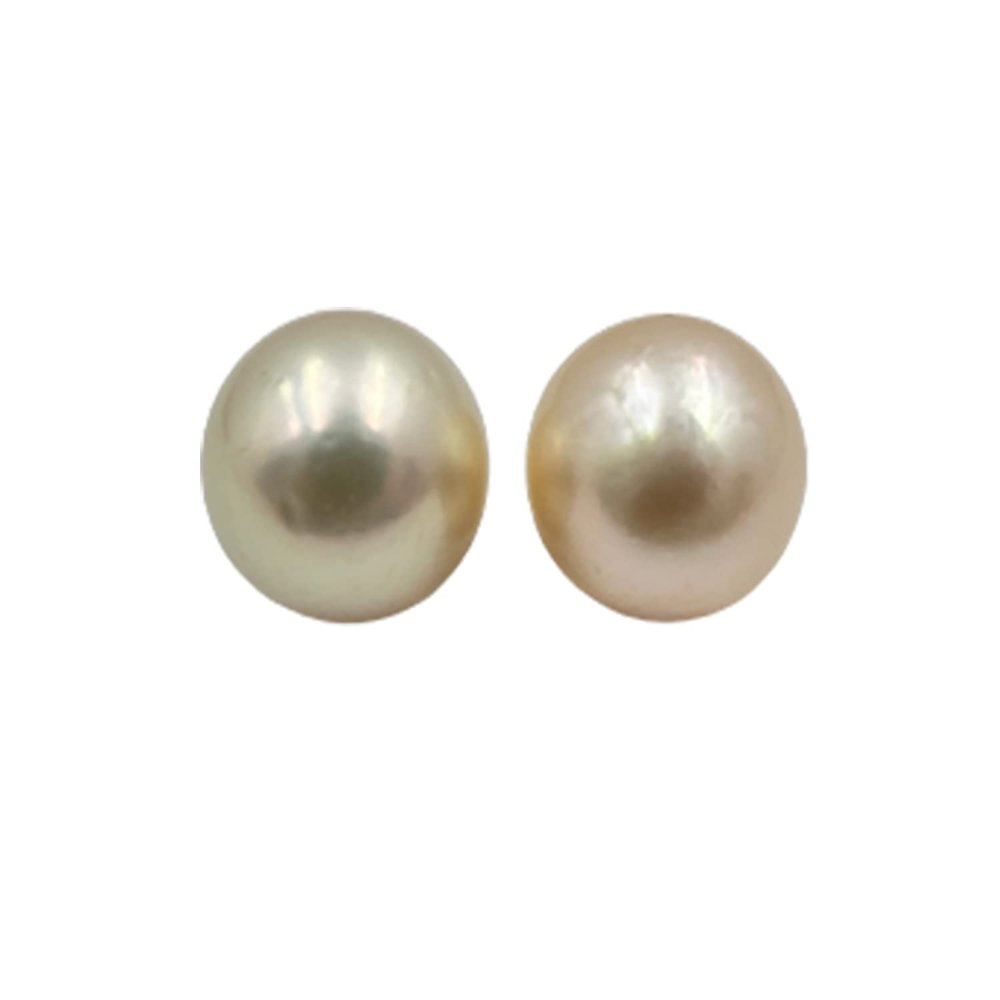 12 MM (Approx.) Size AA Luster Loose Pearl Cream Color Round Shape Pearl Beads Natural Real South Sea Pearl Personalize Gift Saltwater Pearl