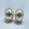 9.80 MM Size (Approx.) AA Luster Loose Pearl Light Golden Color Oval Shape Pearl Beads Natural Real South Sea Pearl Personalize Gift view 2