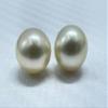 9.80 MM Size (Approx.) AA Luster Loose Pearl Light Golden Color Oval Shape Pearl Beads Natural Real South Sea Pearl Personalize Gift view 3