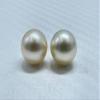 9.5 MM Size (Approx.) AA Luster Loose Pearl Light Golden Color Oval Shape Pearl Beads Natural Real South Sea Pearl Personalize Gift view 3