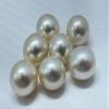 11-11.5 MM Size AA Luster Loose Pearl Cream Light Golden Color Oval Shape Pearl Beads Natural South Sea Pearl view 4