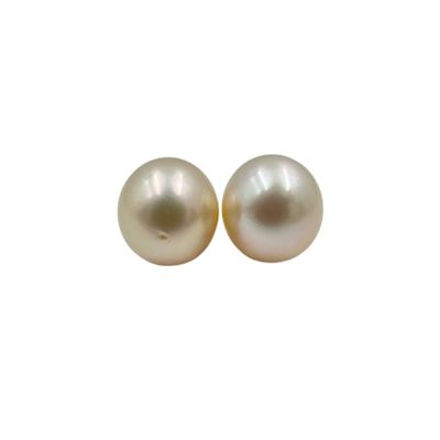 12.5 MM (Approx.) Size AA Luster Loose Pearl Cream Color Near Round Shape Pearl Beads Natural Real South Sea Pearl Personalize Gift