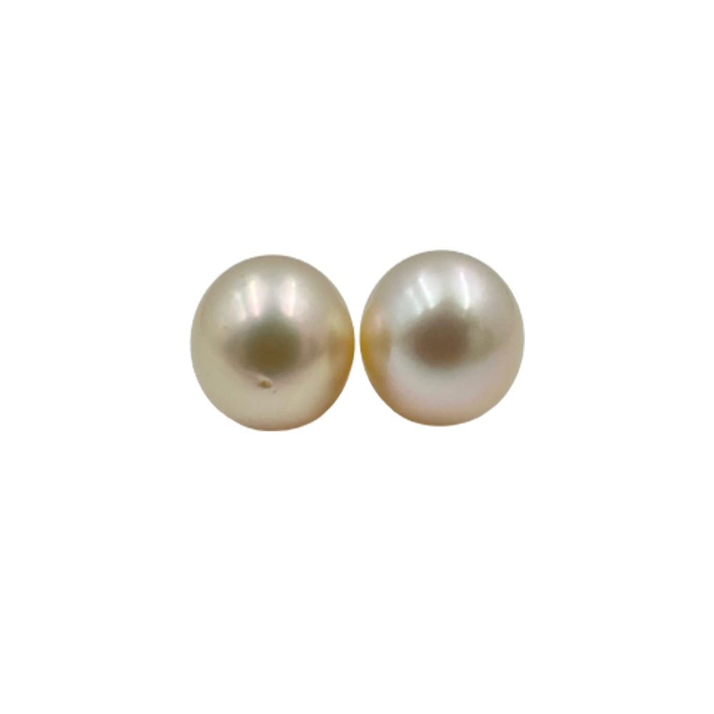 12.5 MM (Approx.) Size AA Luster Loose Pearl Cream Color Near Round Shape Pearl Beads Natural Real South Sea Pearl Personalize Gift