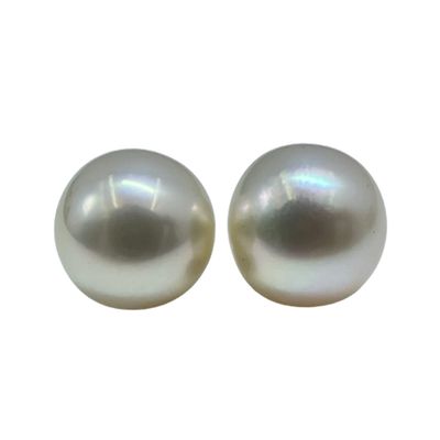 10.8 MM Size (Approx.) AAA Luster Loose Pearl Cream Color Oval Shape Pearl Beads Natural Real South Sea Pearl Personalize Gift