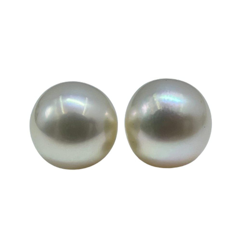 10.8 MM Size (Approx.) AAA Luster Loose Pearl Cream Color Oval Shape Pearl Beads Natural Real South Sea Pearl Personalize Gift