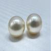 10.8 MM Size (Approx.) AAA Luster Loose Pearl Cream Color Oval Shape Pearl Beads Natural Real South Sea Pearl Personalize Gift view 3