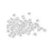 AS 100Pcs Hair Ties DIY Glue-on Plastic Connectors Tools Rubber Hair Band Link Buckles Add A Charm On Hairbands D715 (Color : CL-S) view 1