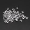 AS 100Pcs Hair Ties DIY Glue-on Plastic Connectors Tools Rubber Hair Band Link Buckles Add A Charm On Hairbands D715 (Color : CL-S) view 4