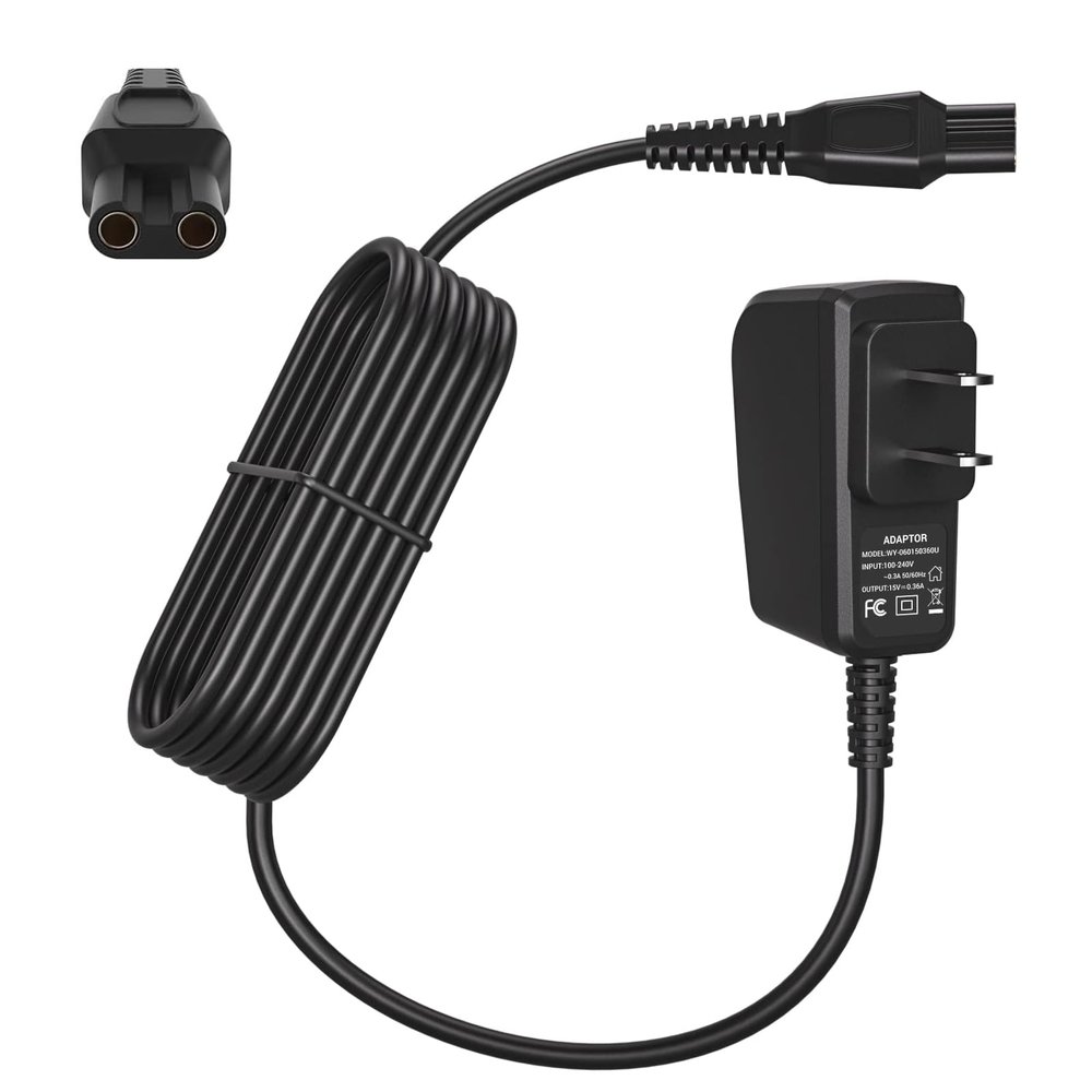 Auspow 15V Charger Fit for Philips Norelco HQ8505 Series 3000 5000 6000 7000 9000, Multigroom MG5750 MG7750 MG7770 MG7790 BG7030 BG7040 BG5025 QP6531, Fit for Phillips Electric Shaver Razor Trimmer