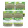 EcoTools Exfoliating Body Buffer, for Body Cleansing, Designed with Strap, Sustainable and Vegan Body Scrubber, 4 Count (Pack of 1) view 1