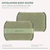 EcoTools Exfoliating Body Buffer, for Body Cleansing, Designed with Strap, Sustainable and Vegan Body Scrubber, 4 Count (Pack of 1) view 3