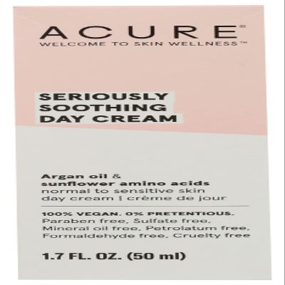 Acure Seriously Soothing Day Cream, Paraben Free, Vegan, 1.7 Fluid Ounce (Pack of 1)
