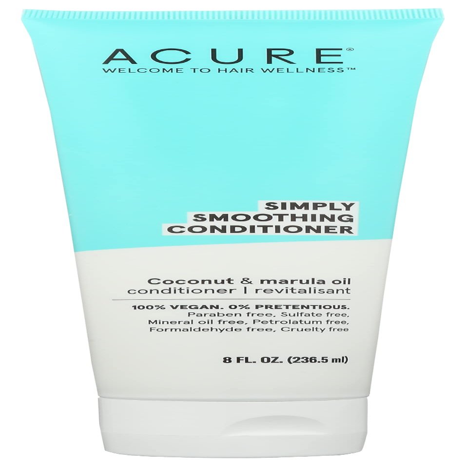 Acure Simply Smoothing Conditioner, Paraben Free, Vegan, 8 Fluid Ounce (Pack of 1)