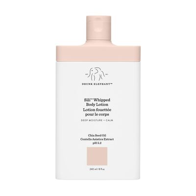Drunk Elephant Sili Whipped Body Lotion - 240 ml/8 fl oz - Rich Daily Moisturizing Lotion - Clean Clinical Skincare - Cruelty-Free - Free of Essential Oils, Silicones, and Fragrance