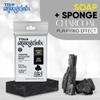 T.Taio Esponjabon Mother of Pearl and Charcoal Soap Sponges  Shower Scrubbers That Remove Oil and Dirt  Sponges to Scrub Foot, Elbow and Face  Bathroom Accessories  Fresh Scent (4-Pack) view 3