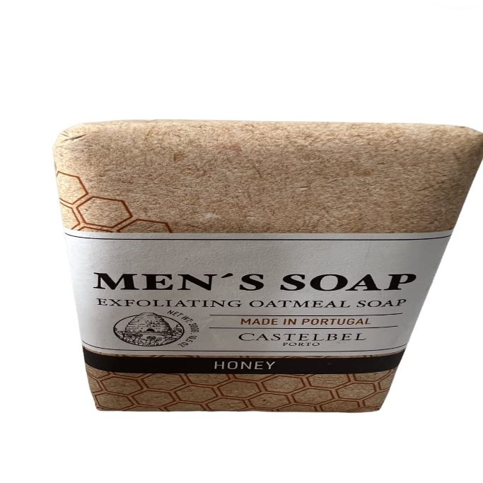 Castelbel Exfoliating Oatmeal Mens Luxury Soap Bar 10.5 Oz