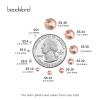 Beadsland 2880pcs Flat Back Crystal Rhinestones Round Gems for Nail Art and Craft Glue Fix,Champagne,SS6,1.9-2.1mm view 3