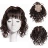 4.72"x5.12" Silk Base Human Hair Topper Natural Curly Hairpiece for Women with Thin Hair, 22" Natural Black view 4