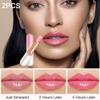 BINGBRUSH 2 Pcs Peach Color Changing Lipstick Queen,PH Mood Long Lasting Labiales Lip Gloss Lip Balm Tinted Magic Lip Stain Makeup Lipstick Set for Women view 2