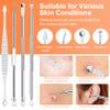 Pimple Popper Tool Kit, IUMAKEVP 15 PCS Professional Stainless Steel Blackhead Remover Comedone Extractor Tools for Removing Zit on Face - Acne Removal Kit with Metal Case (Silver) view 3