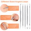 Pimple Popper Tool Kit, IUMAKEVP 15 PCS Professional Stainless Steel Blackhead Remover Comedone Extractor Tools for Removing Zit on Face - Acne Removal Kit with Metal Case (Silver) view 4