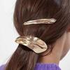 1PC Exaggerated Metal Hairpins Geometric Irregular Leaf Shape Hair Clips for Women Gold Color Hair Accessories (Color : B) view 4