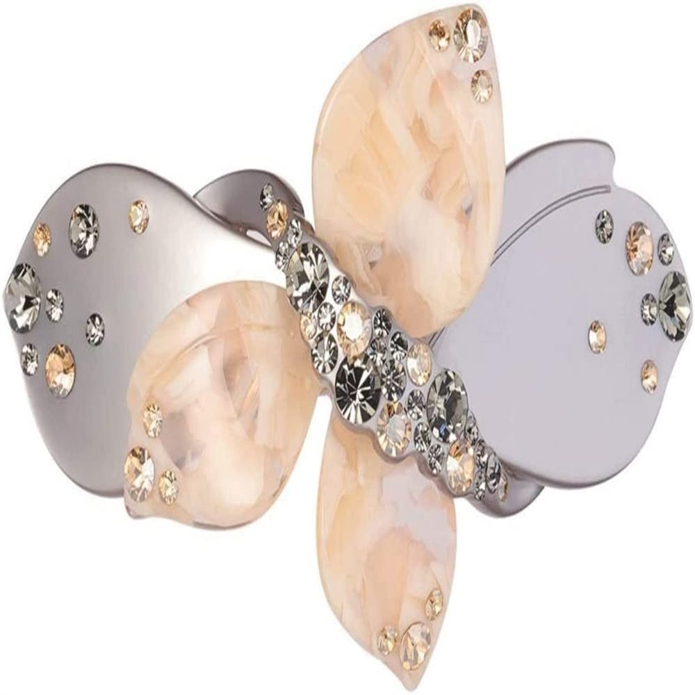 Crystal Rhinestones Barrettes Hair Design Clips Barrette Bridal Wedding Formal Event Jewelry Accessory for Women Girls (Color : B)