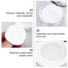 Lurrose Loose Powder Containers Loose Powder Container with Puff, 2pcs Reusable Makeup Powder Case Plastic Cosmetic Jar DIY Travel Powder Bottle (Silver) Travel Powder Container view 4