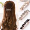 Fashion 5 Colors Crystal Pearl Hair Clips Elegant Women Barrettes Hairpins Hairgrips Headwear Hair Accessories (Color : D) view 2