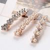 Fashion 5 Colors Crystal Pearl Hair Clips Elegant Women Barrettes Hairpins Hairgrips Headwear Hair Accessories (Color : D) view 3
