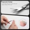 BEZOX Nail Scissors with Sharp Curved Blade - Nail Maintenance Toenail and Fingernail Scissor with Ergonomic Design for Men & Women view 4