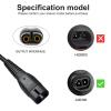 LinMei Adapter Power Cord 4.3V Compatible with Philips Norelco QP2520/90 QP2520/70 QP2520/72 A00390 BT3206 Electric Shaver Multigroom Beard Trimmer Adapter Power Charging Cord view 3