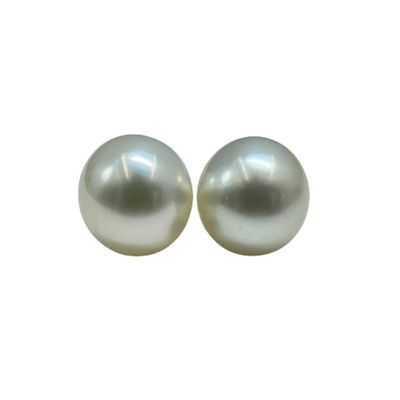 11 MM Size (Approx.) AA Luster Loose Pearl Cream Color Oval Shape Pearl Beads Natural Real South Sea Pearl Personalize Gift